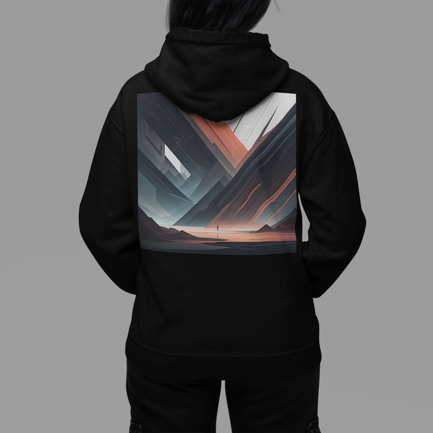 Diagonal Edge Hoodie